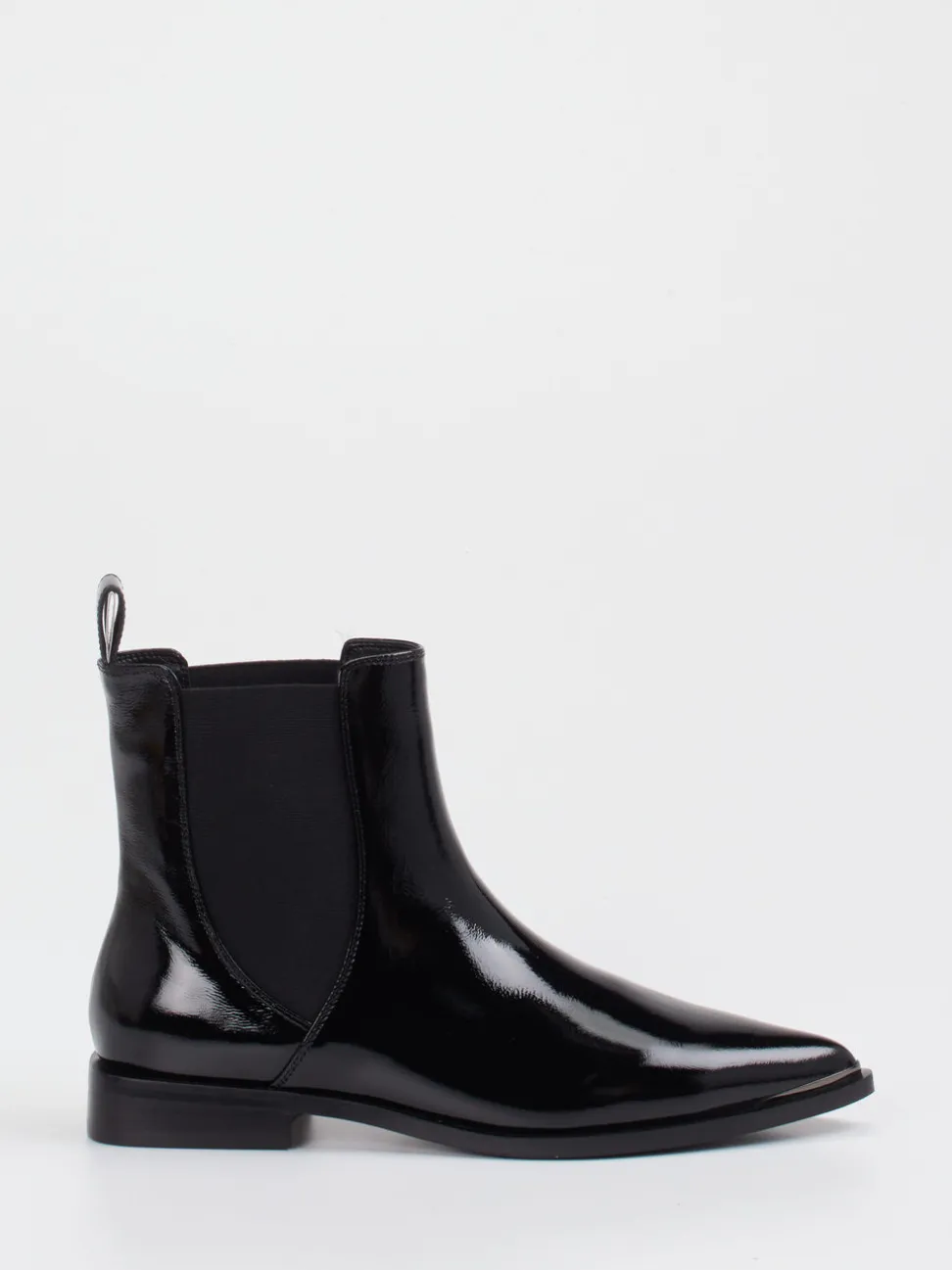 Andrea Puccini – Chelsea Boots aus Lackleder Schwarz