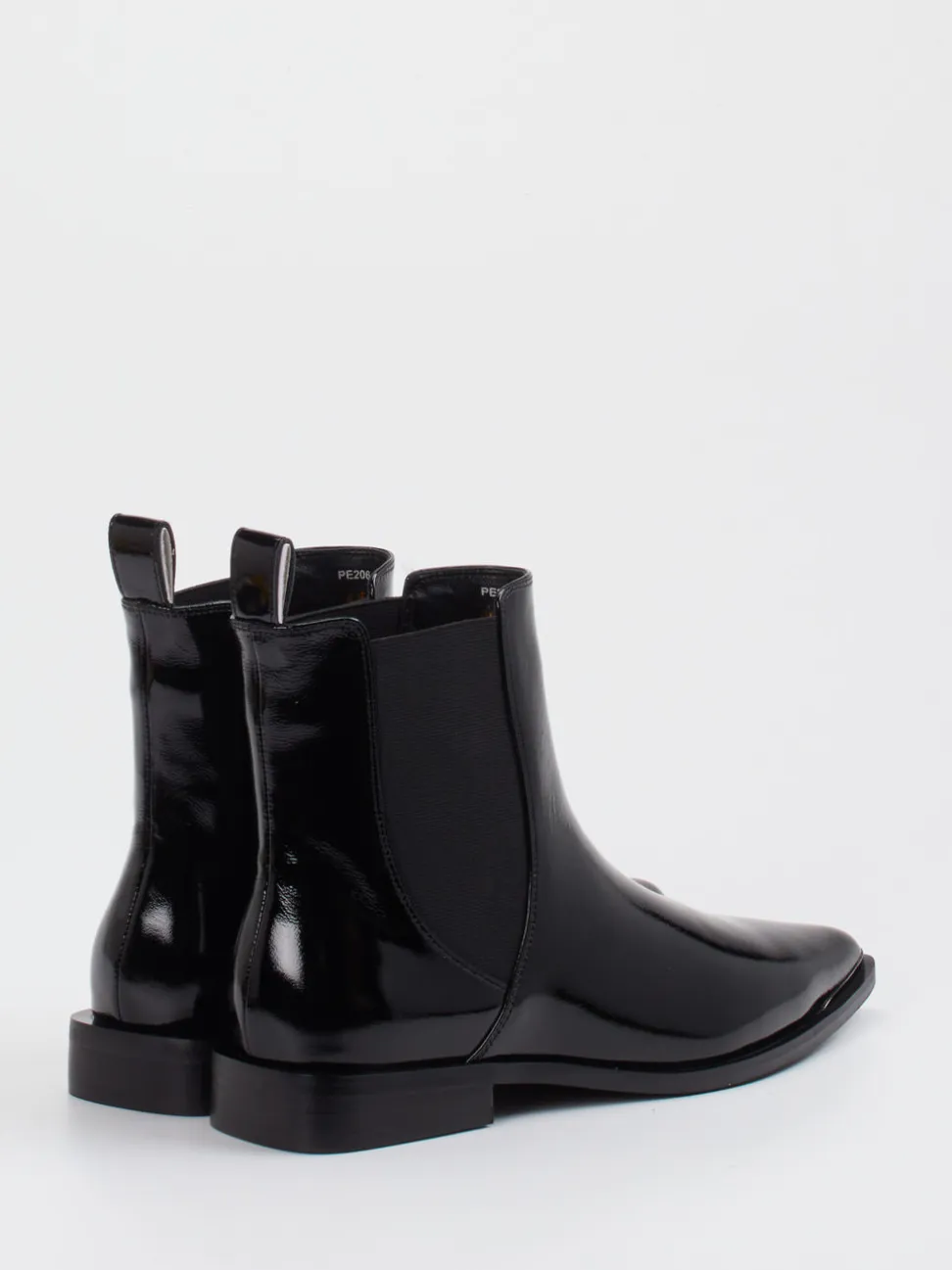 Andrea Puccini – Chelsea Boots aus Lackleder Schwarz