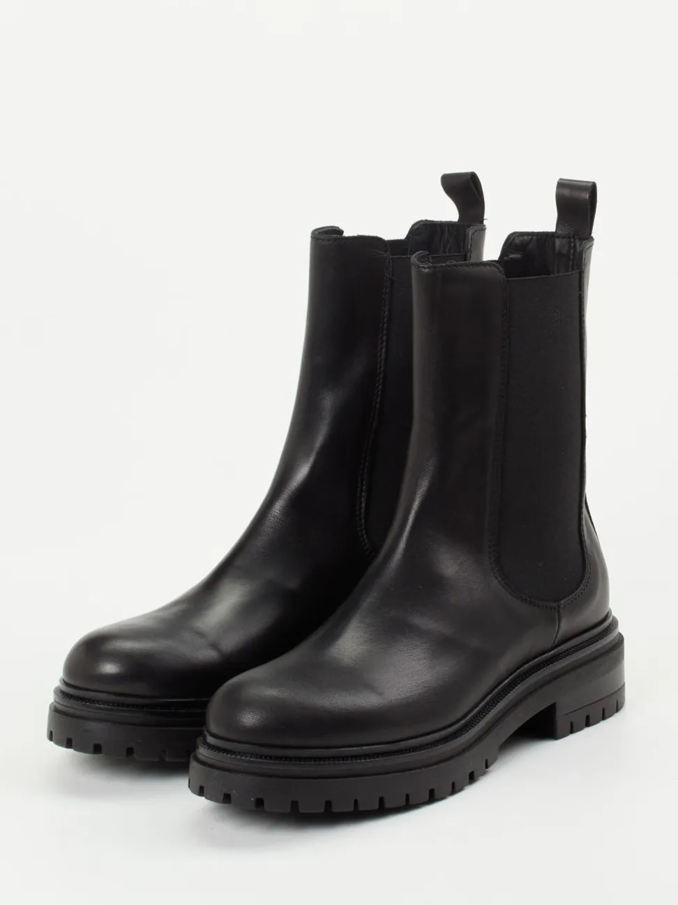 Andrea Puccini – Chelsea Boots aus Kalbleder Schwarz