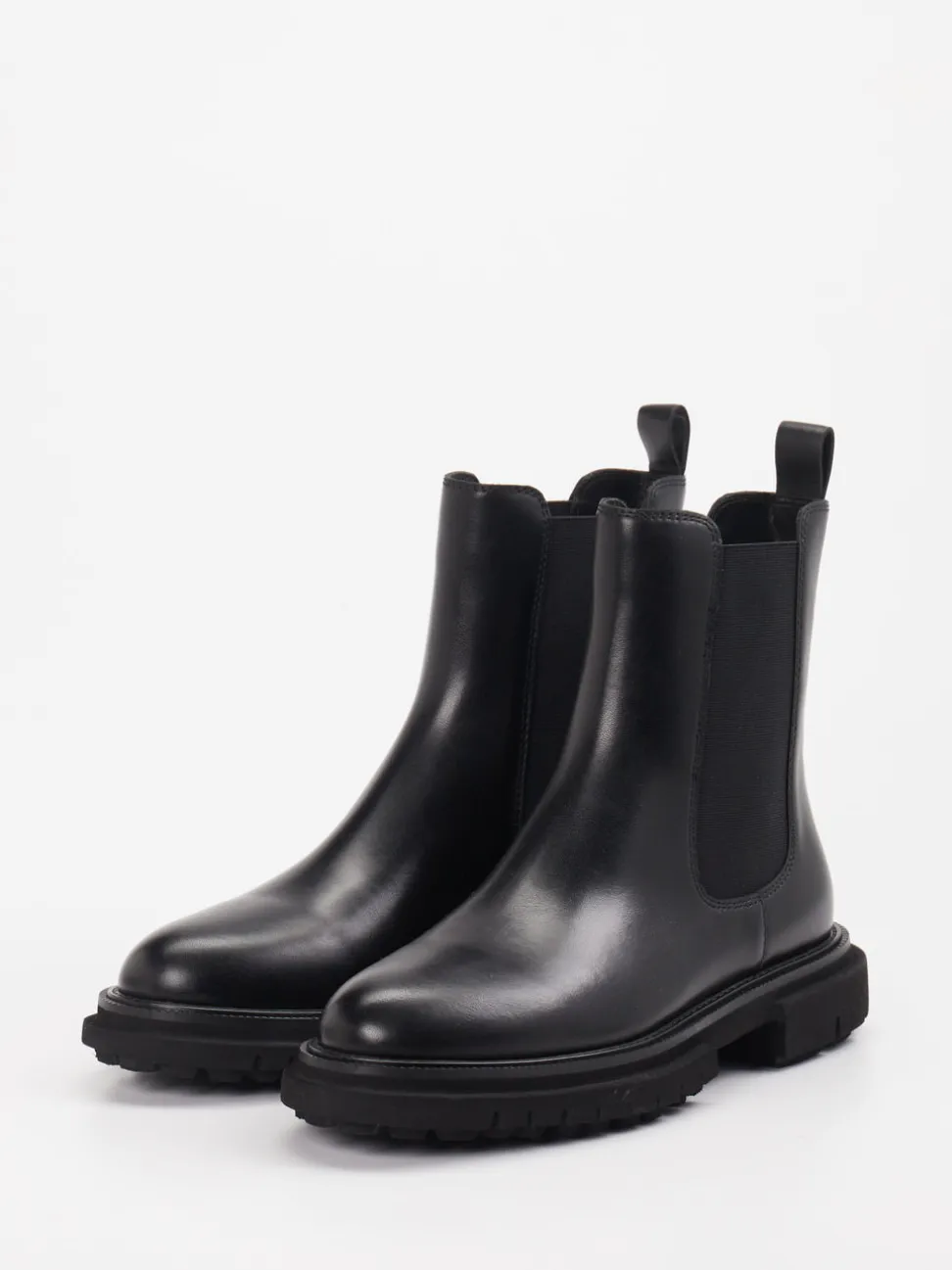 Andrea Puccini – Chelsea Boots aus Kalbleder schwarz