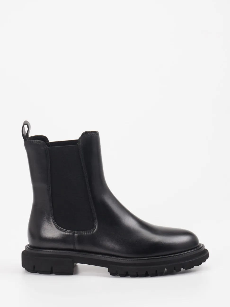 Andrea Puccini – Chelsea Boots aus Kalbleder schwarz