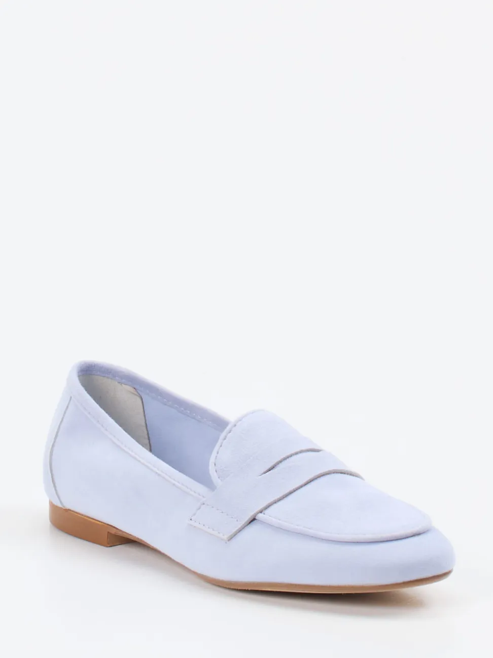 Andrea Puccini – Loafer aus Veloursleder Pastellflieder