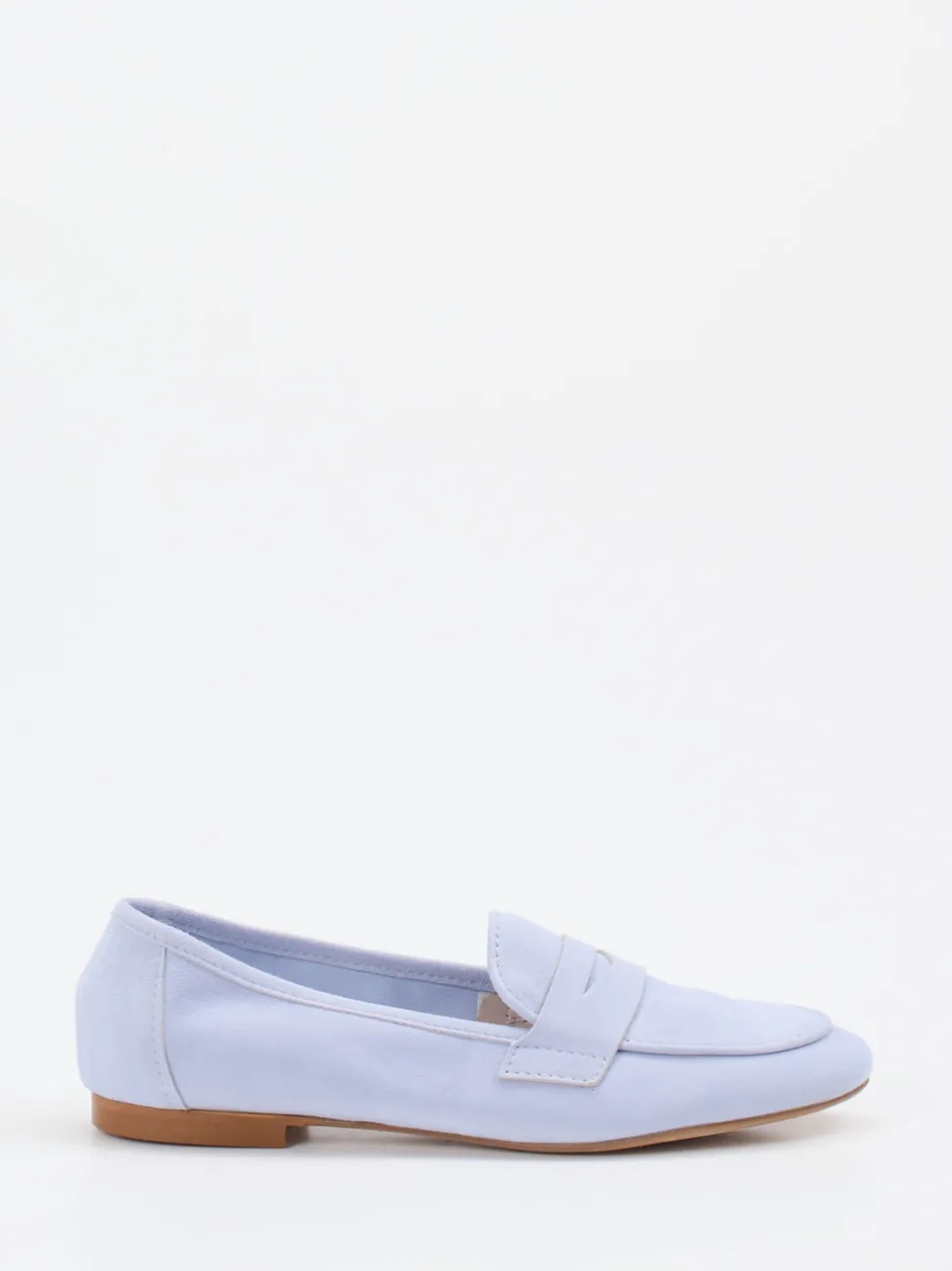 Andrea Puccini – Loafer aus Veloursleder Pastellflieder