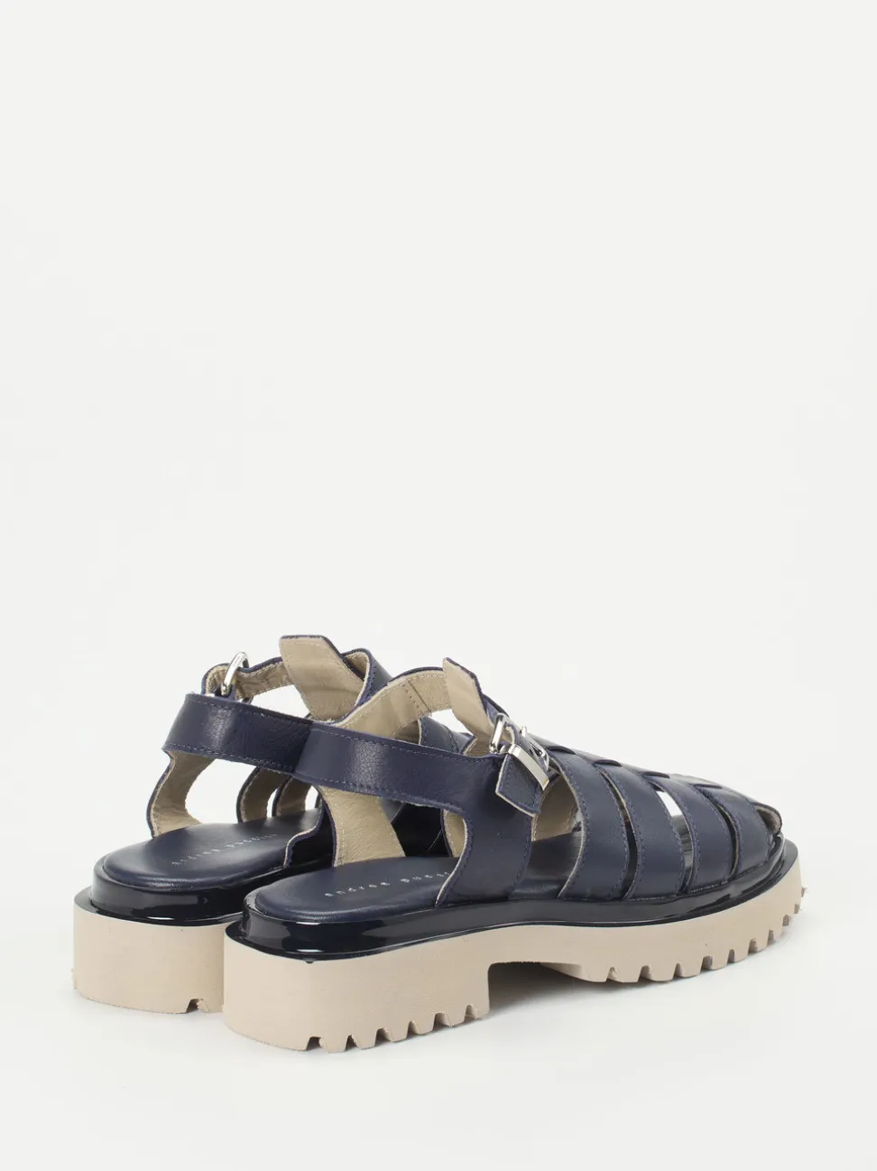 Andrea Puccini – Sandalen aus Lammleder Dunkelblau