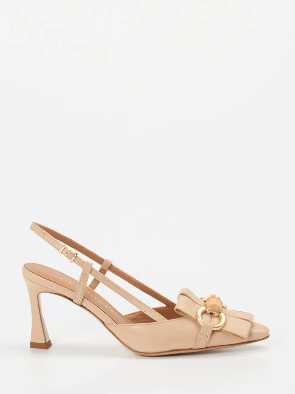 Andrea Puccini – Slingback-Pumps aus Lammleder beige