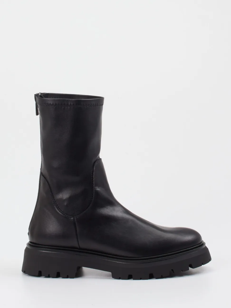 Andrea Puccini – Stiefeletten aus Lammleder Schwarz