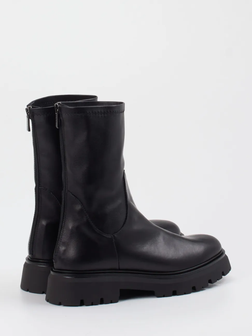 Andrea Puccini – Stiefeletten aus Lammleder Schwarz