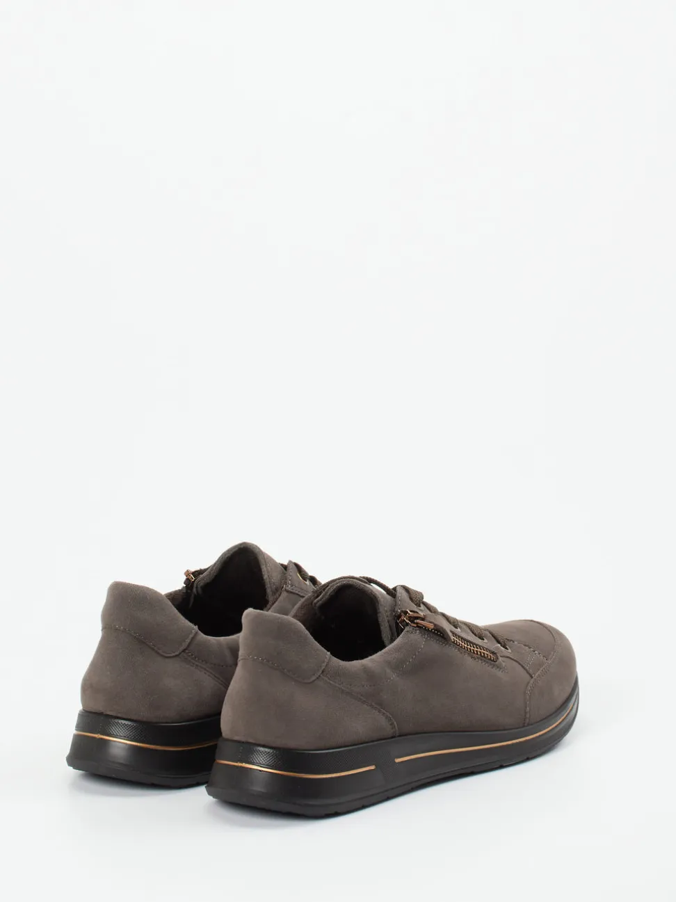 Ara – Komfort-Sneaker aus Veloursleder in Taupe