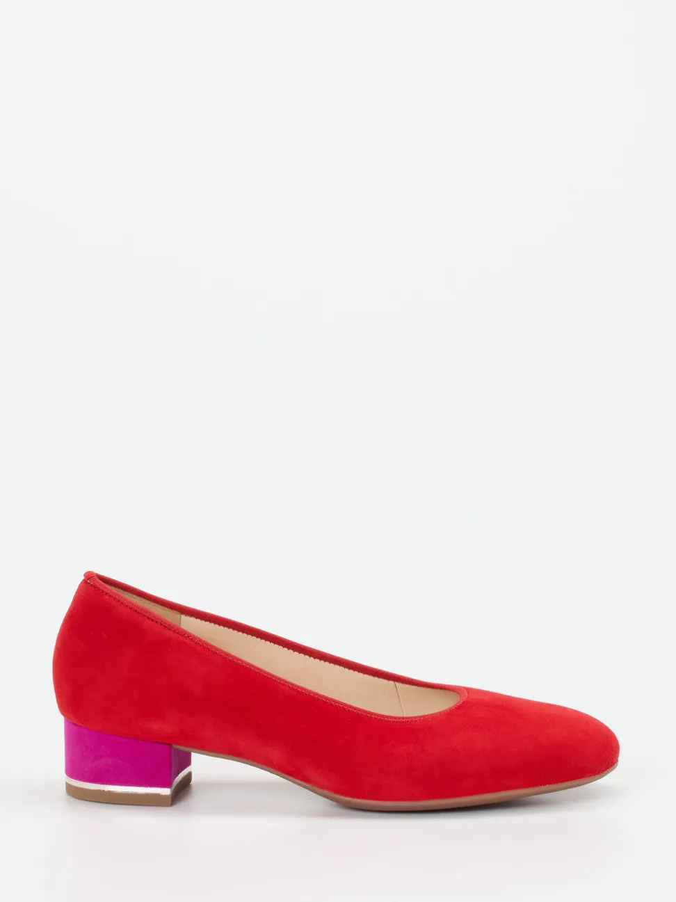 Ara – Pumps aus Veloursleder in Signalrot