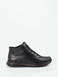 Ara – Schnürstiefelette aus Kalbleder Schwarz