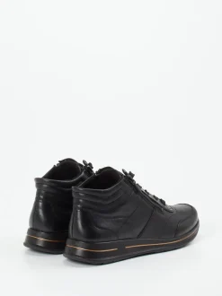 Ara – Schnürstiefelette aus Kalbleder Schwarz