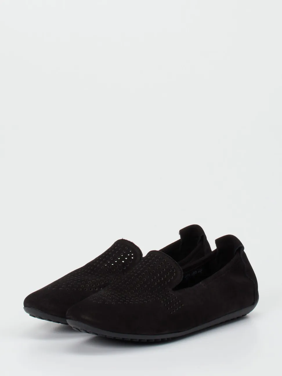 Arche – Slipper aus Nubukleder in Schwarz