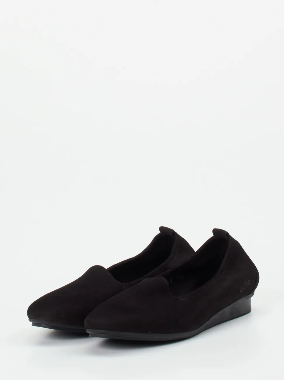 Arche – Slipper aus Nubukleder in Schwarz