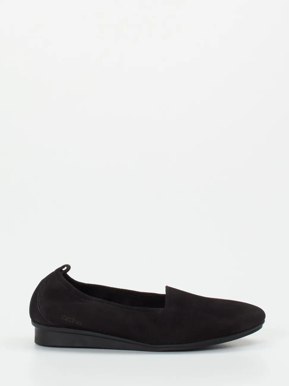 Arche – Slipper aus Nubukleder in Schwarz