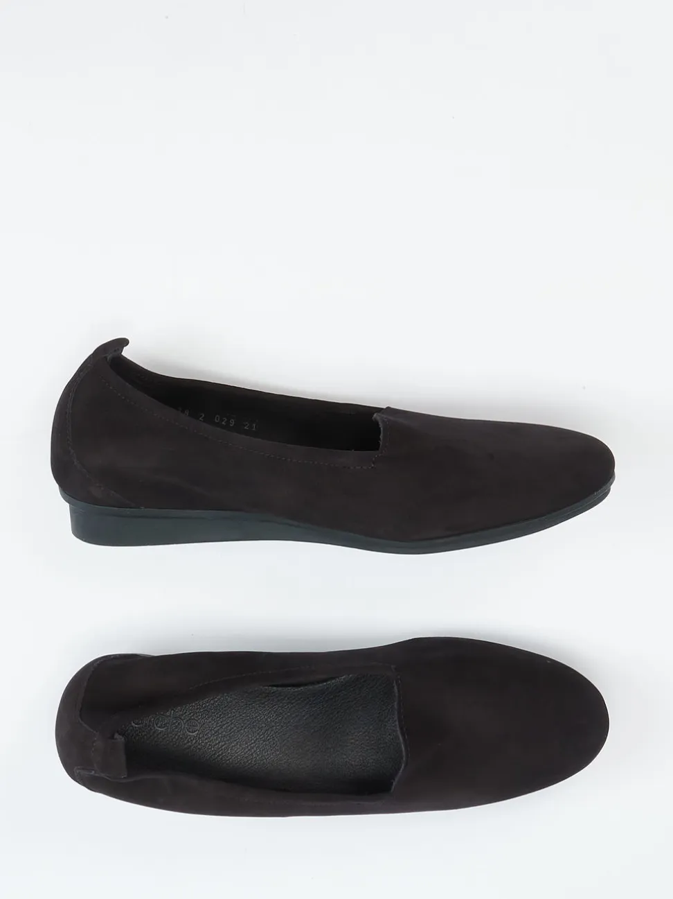 Arche – Slipper aus Nubukleder in Schwarz