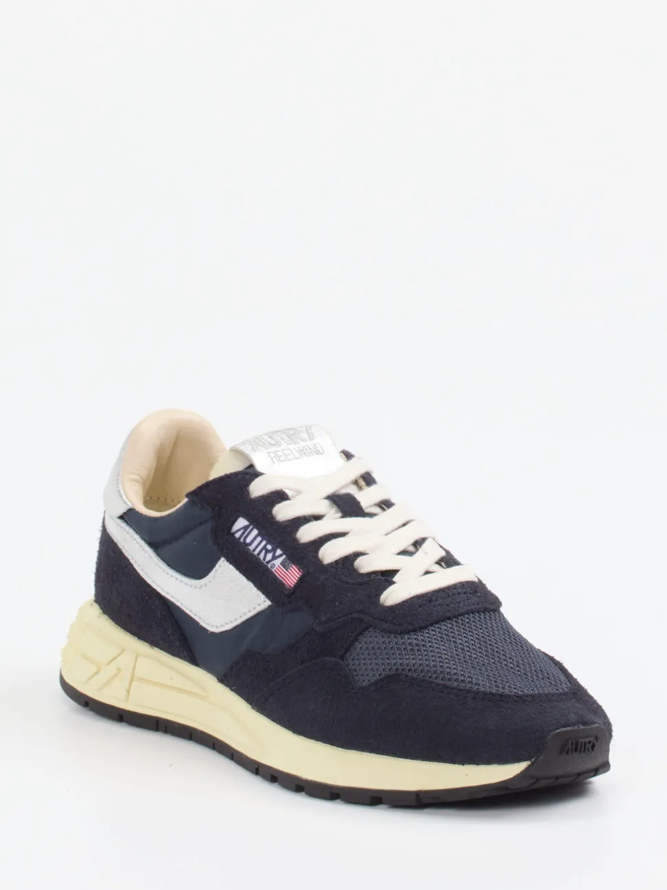 Autry – Retro-Sneaker aus Velour/Textil in Blau