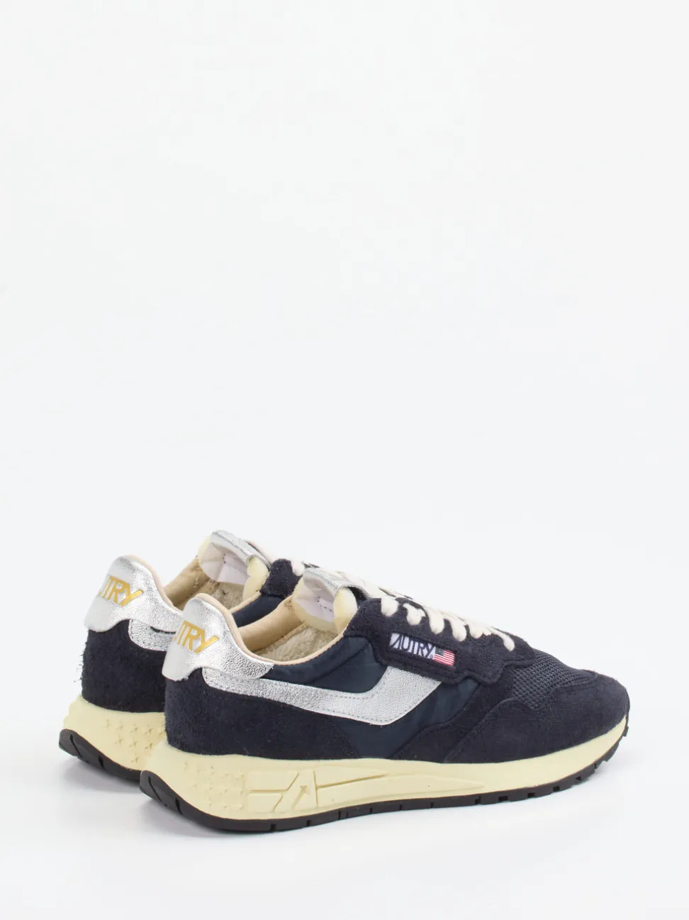 Autry – Retro-Sneaker aus Velour/Textil in Blau