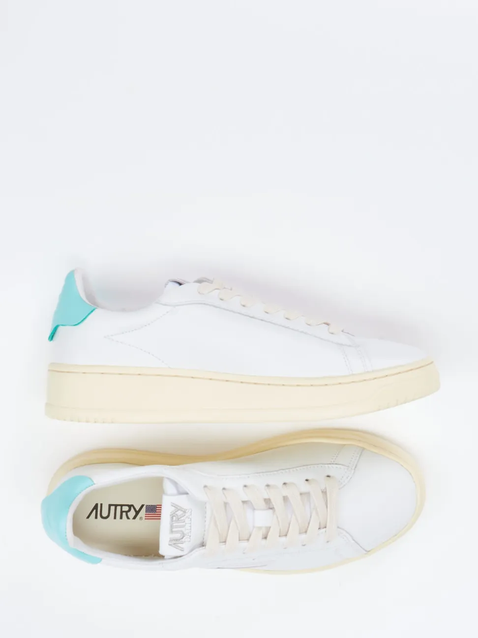 Autry – Sneaker aus Leder Weiß mit Farbakzent