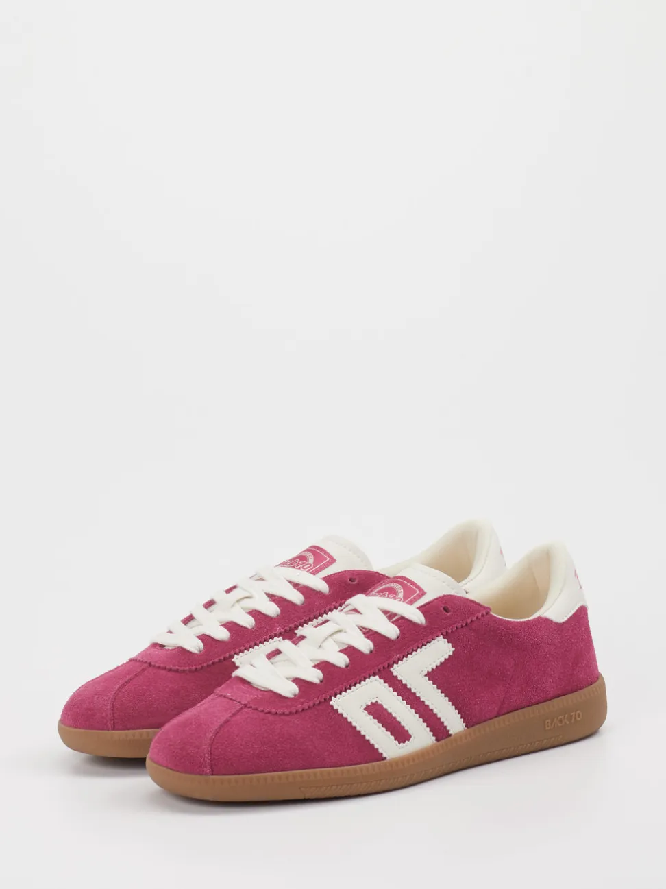Back 70 – Retro-Sneaker aus Veloursleder Himbeerrosa