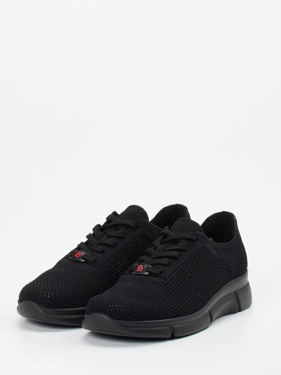 Berkemann – Komfort-Sneaker aus gestricktem Textil schwarz