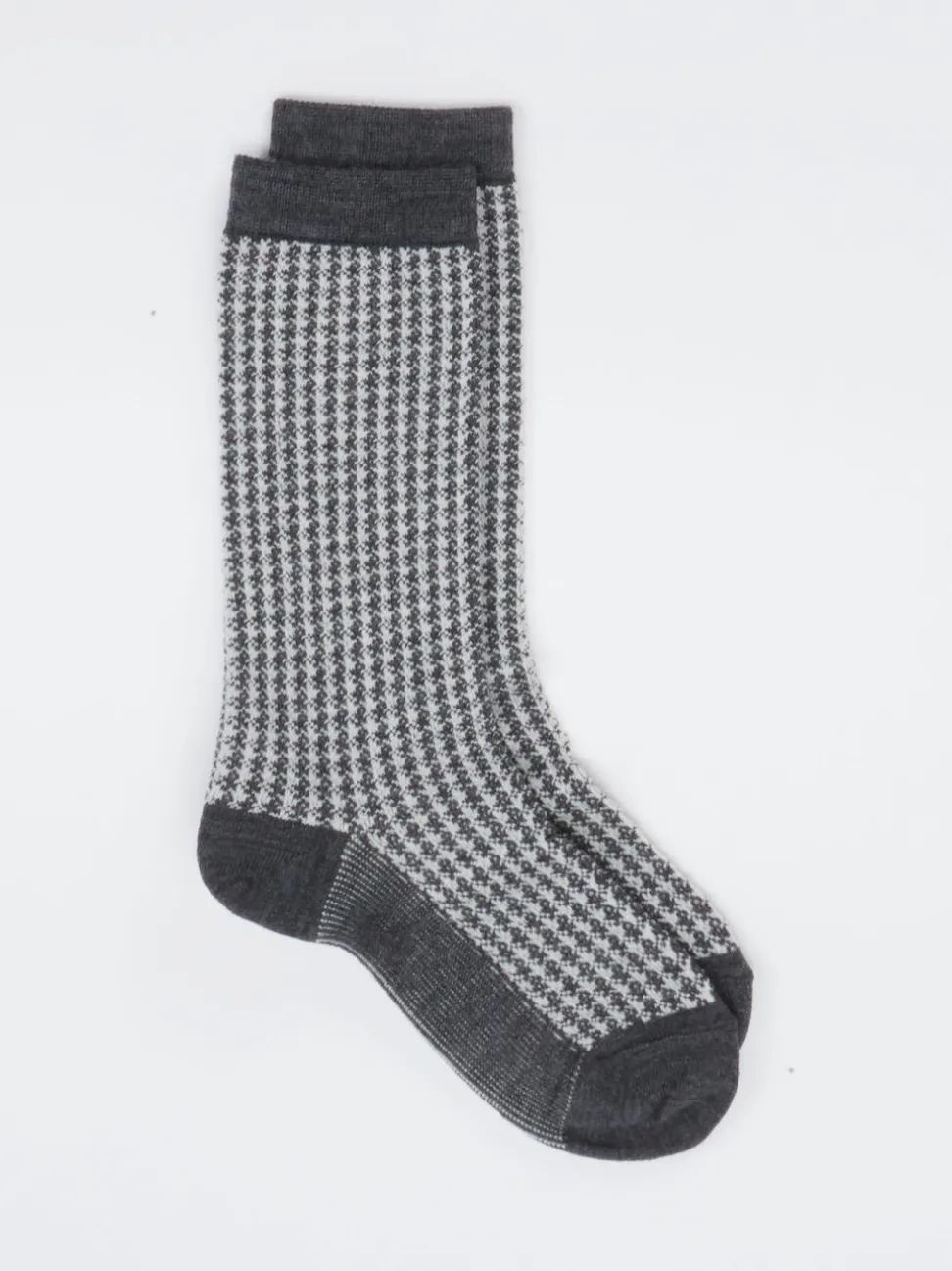 Burlington – Crew-Socken aus Wolle mit Pepita-Muster