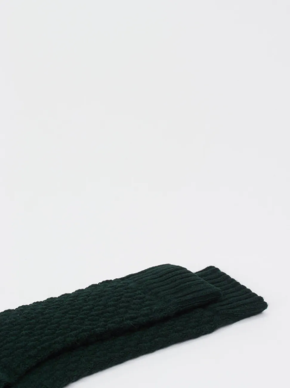 Burlington – Stricksocken aus Wolle Dunkelgrün