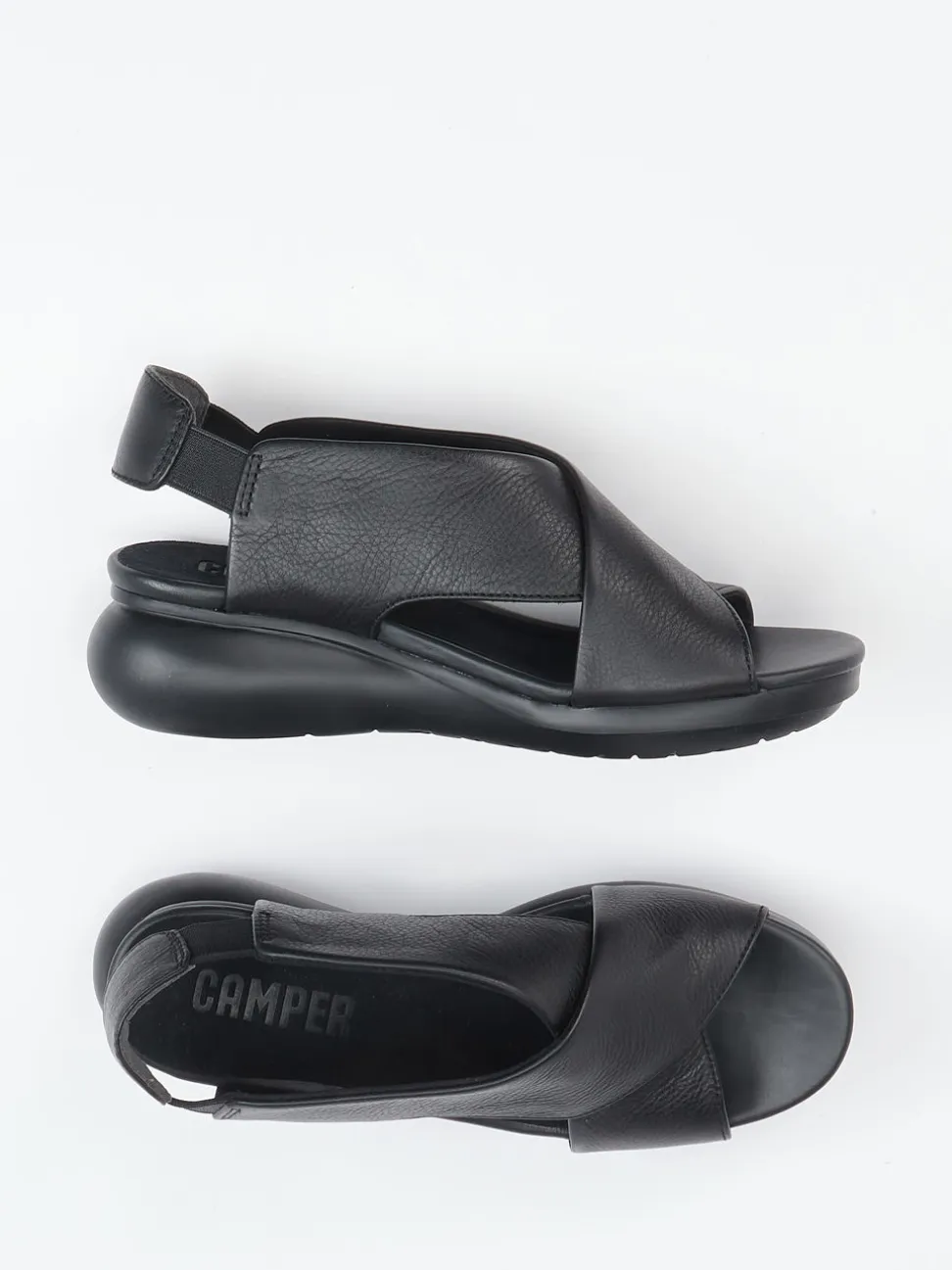 Camper – Sandale aus Kalbleder in Schwarz