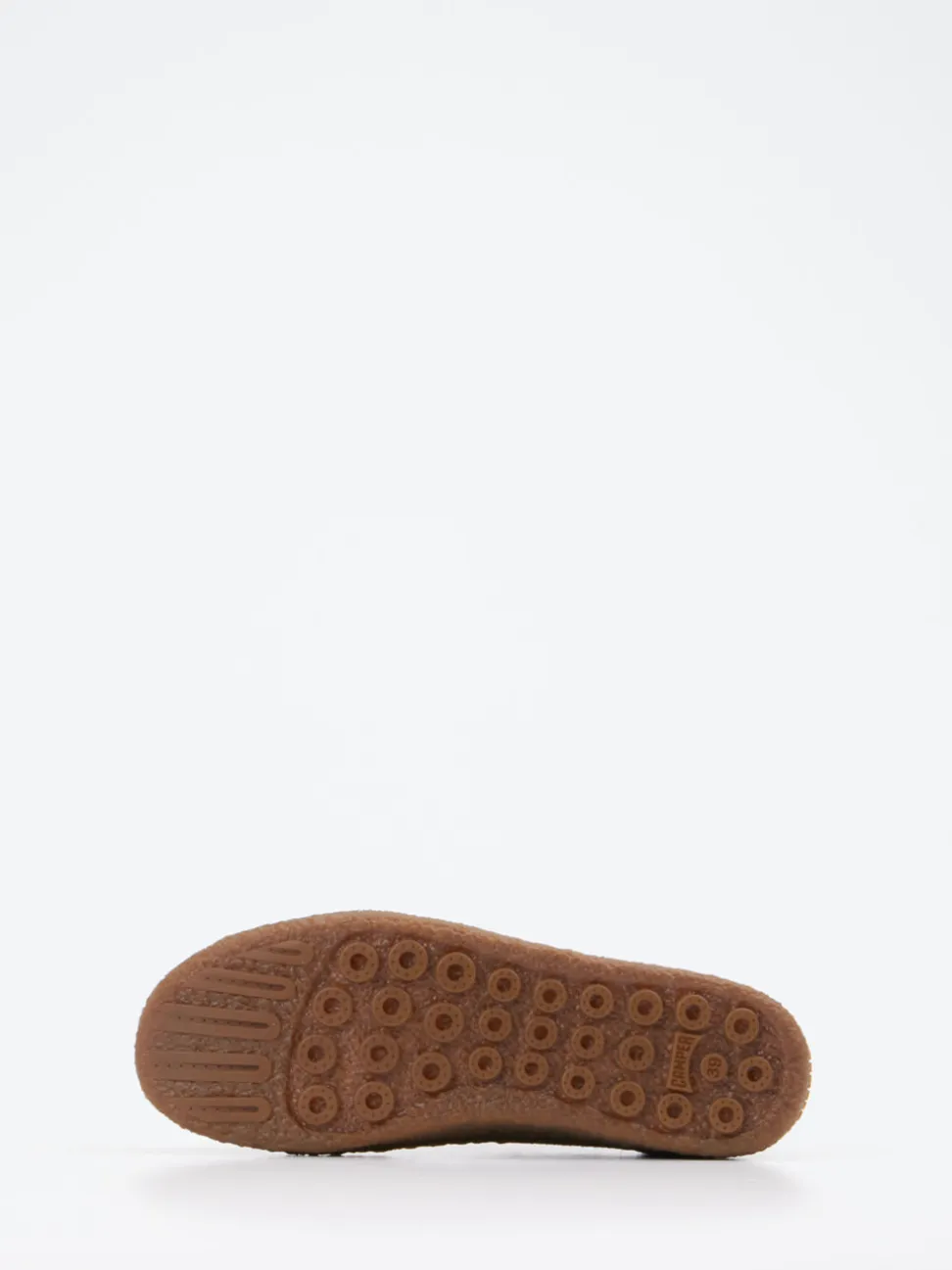 Camper – Sneaker aus Veloursleder cognacbraun