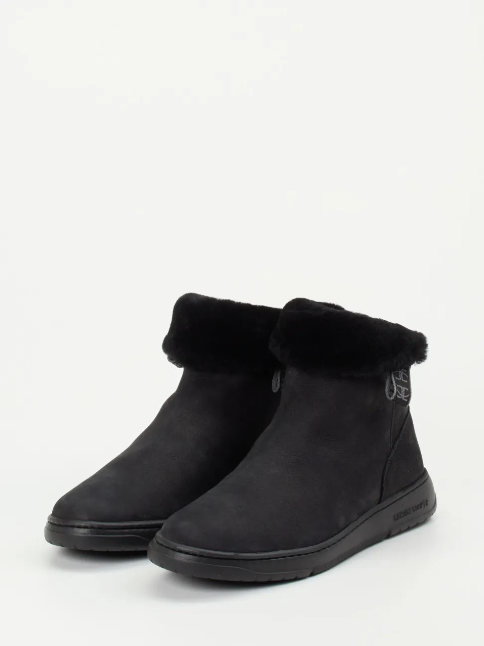 Candice Cooper – Stiefeletten aus Nubukleder Schwarz