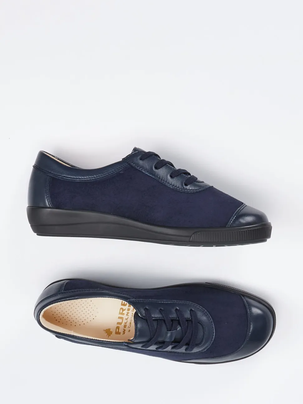 Christian Dietz – Komfort-Sneaker aus Stretchleder blau