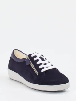 Christian Dietz – Komfort-Sneaker aus Veloursleder Blau