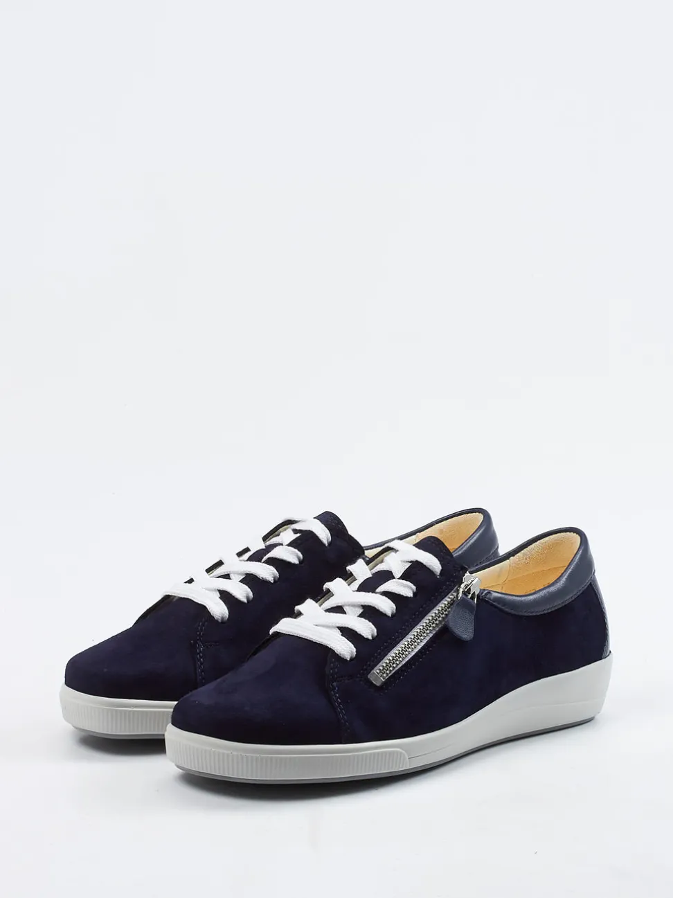 Christian Dietz – Komfort-Sneaker aus Veloursleder Marineblau