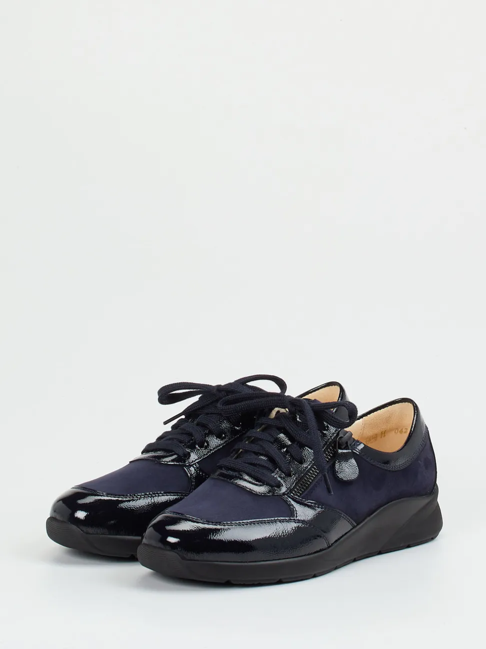 Christian Dietz – Komfort-Sneaker aus Veloursleder Dunkelblau