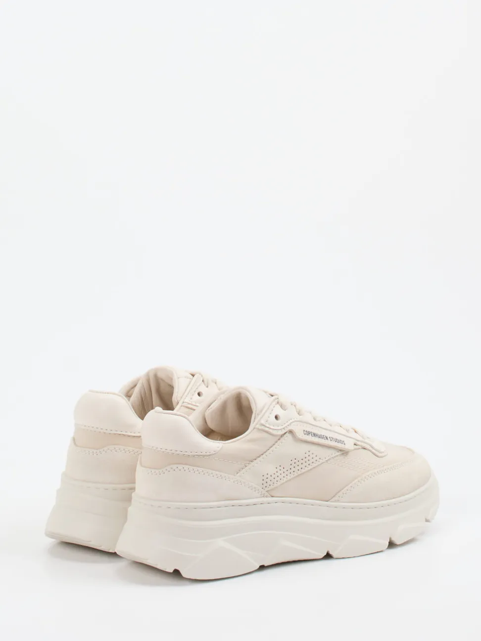 Copenhagen – Chunky Sneaker aus Veloursleder Beige