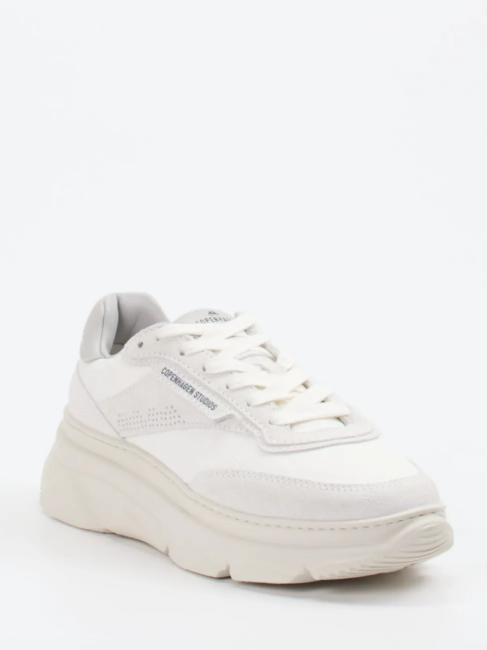 Copenhagen – Chunky Sneaker aus Veloursleder Offwhite
