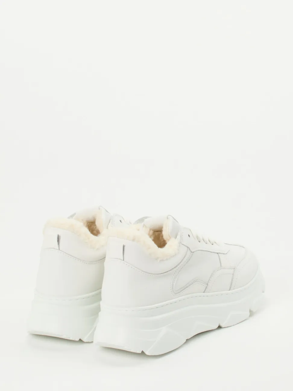 Copenhagen – Chunky-Sneaker aus Kalbleder Weiß