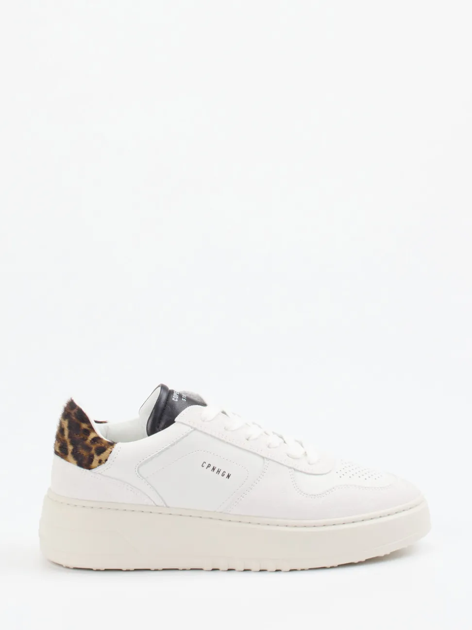Copenhagen – Plateau-Sneaker aus Kalbleder Offwhite