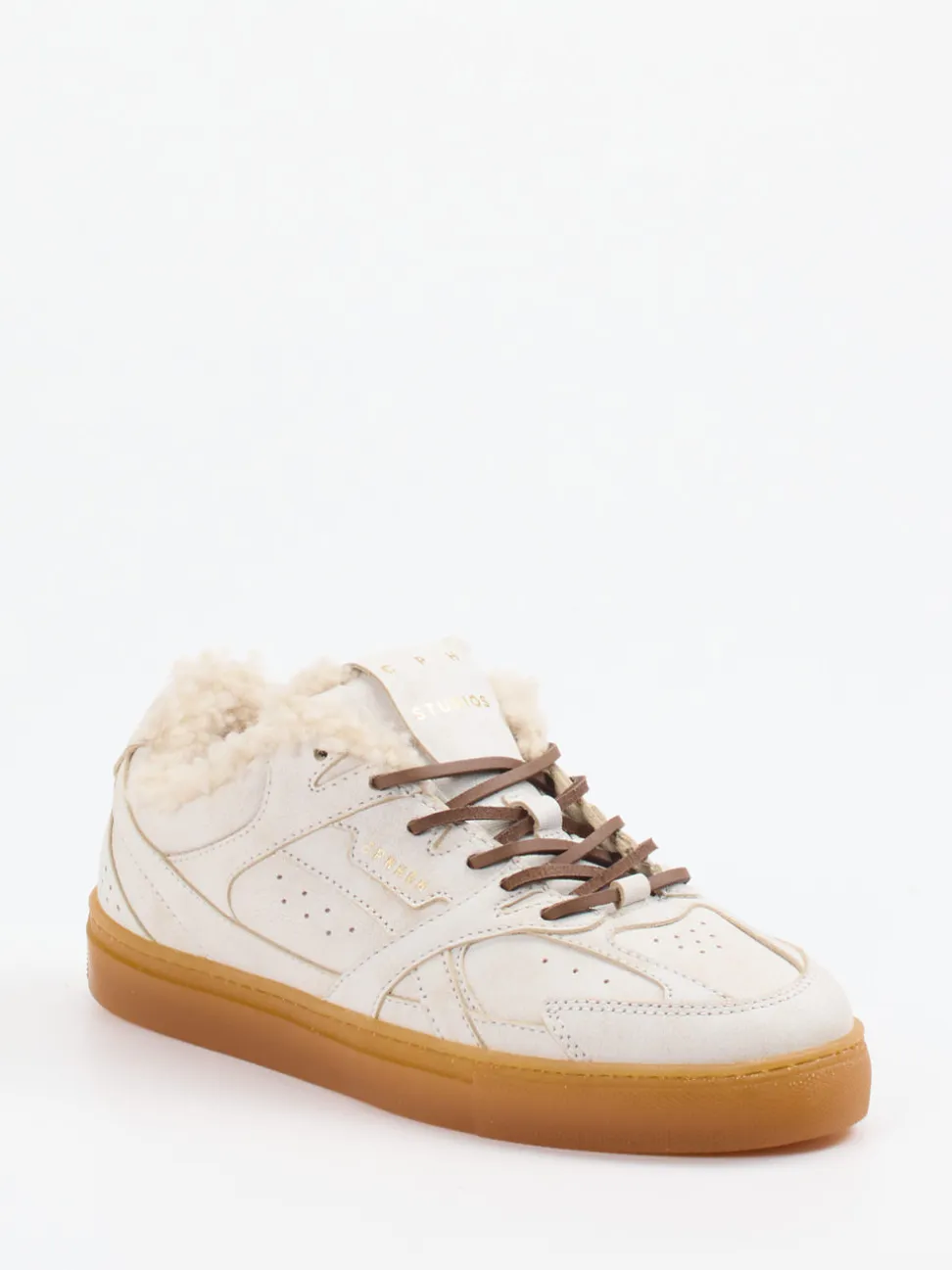 Copenhagen – Sneaker aus Kalbleder mit Teddyfutter