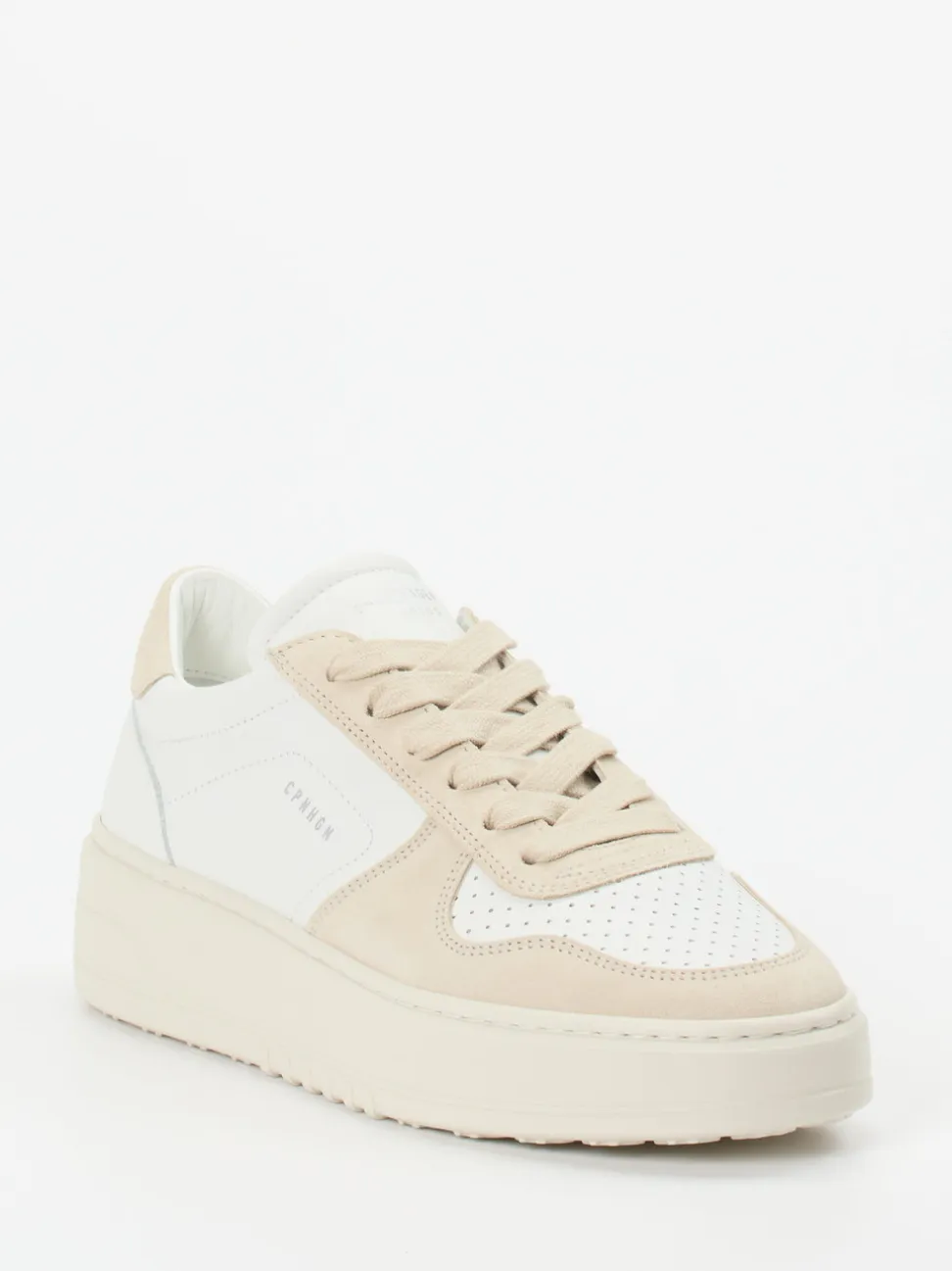 Copenhagen – Sneaker aus Kalbleder und Veloursleder Beige