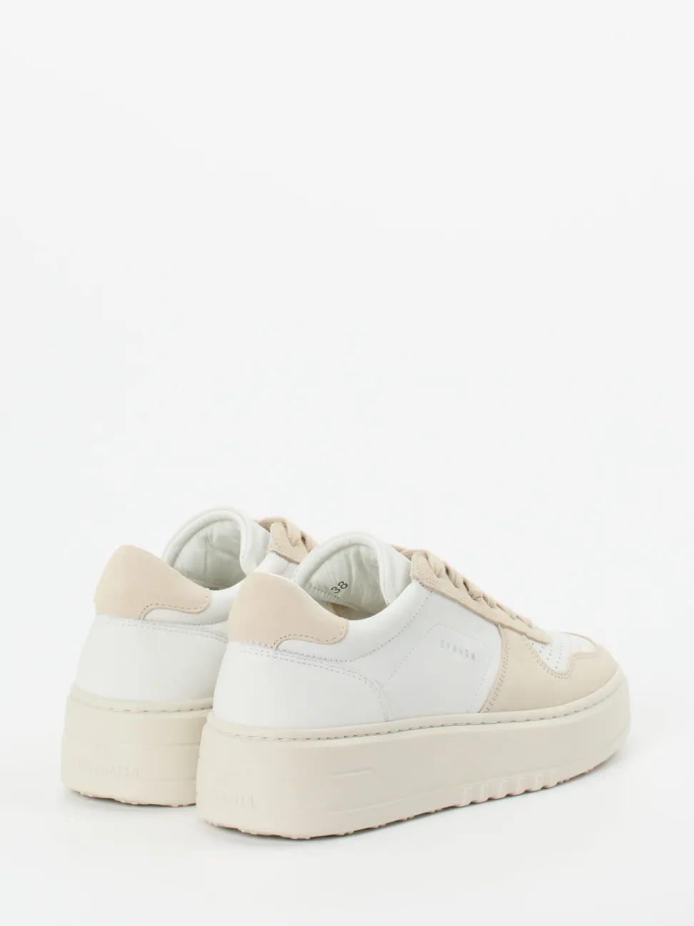 Copenhagen – Sneaker aus Kalbleder und Veloursleder Beige