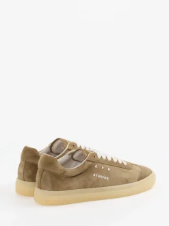 Copenhagen – Sneaker aus Veloursleder Sandbeige