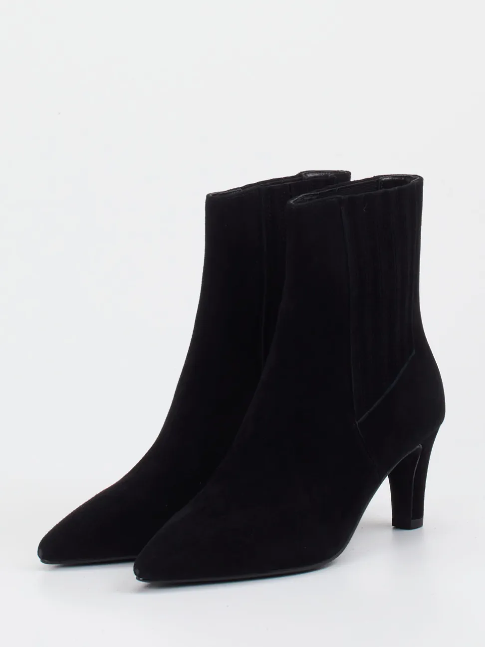 Di Lauro – Ankle Boots aus Veloursleder schwarz