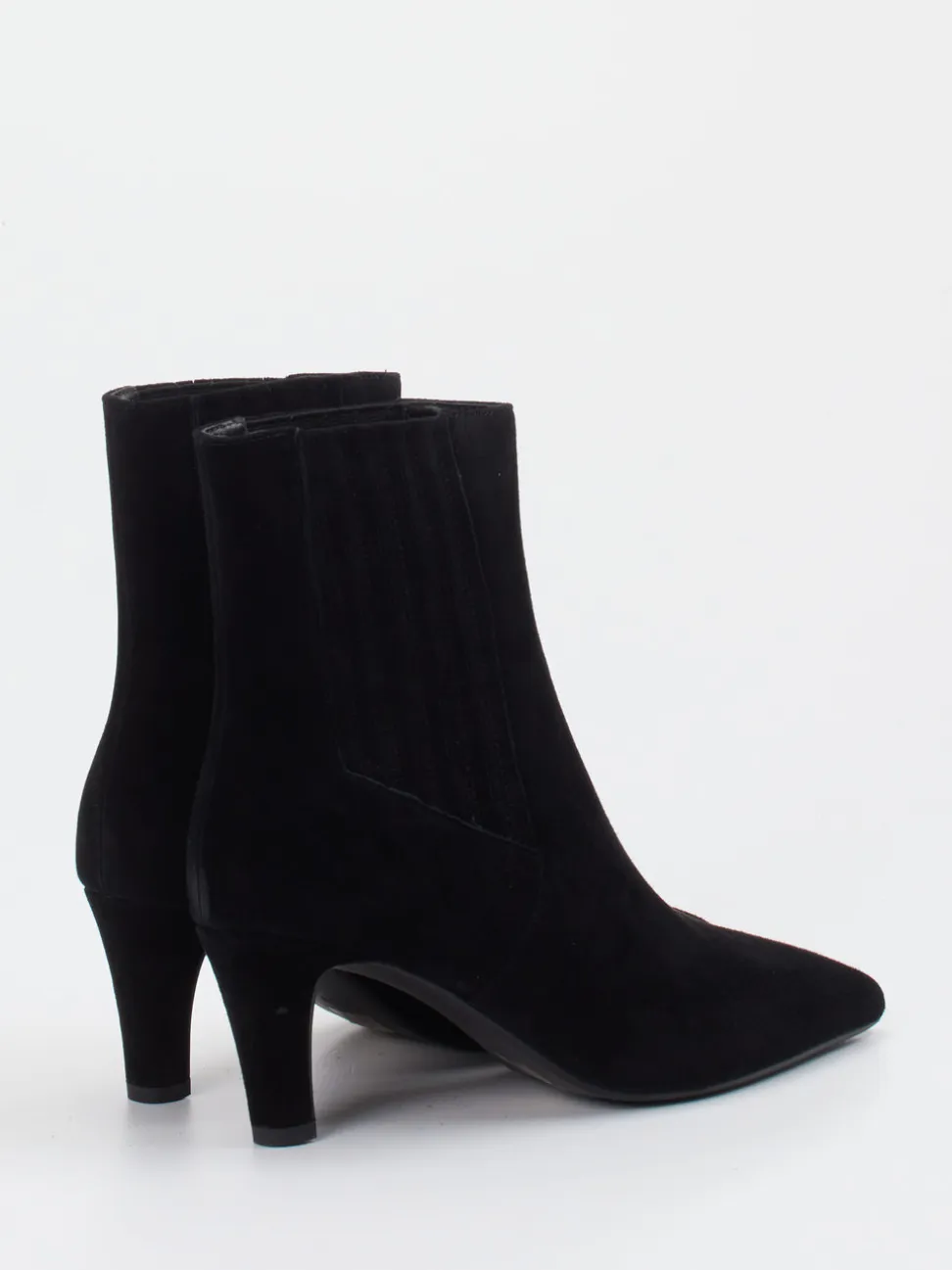 Di Lauro – Ankle Boots aus Veloursleder schwarz