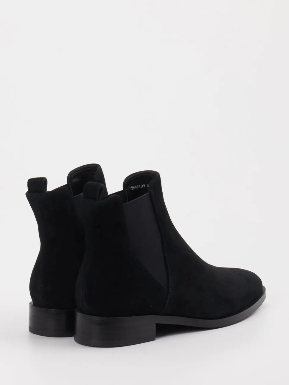 Di Lauro – Chelsea Boots aus Veloursleder schwarz