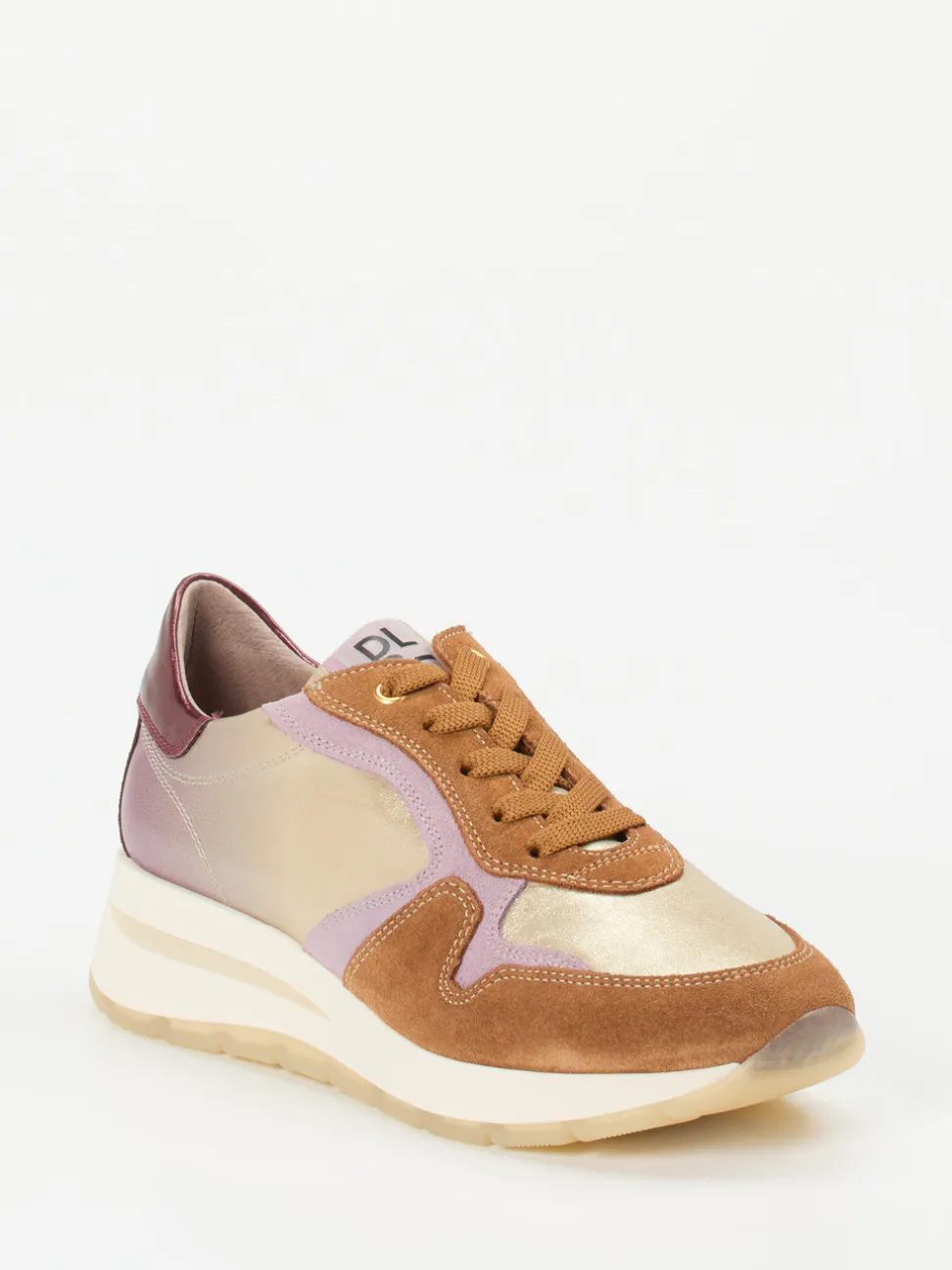 DL Sport – Sneaker aus Metallicleder in Multicolor