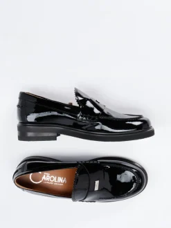 Donna Carolina – Loafer aus Lackleder schwarz