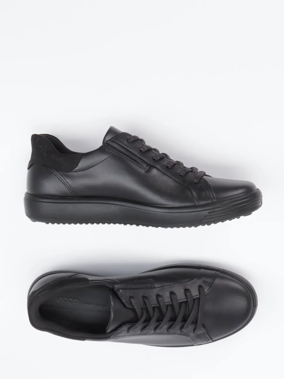 Ecco – Sneaker aus Kalbleder in Schwarz