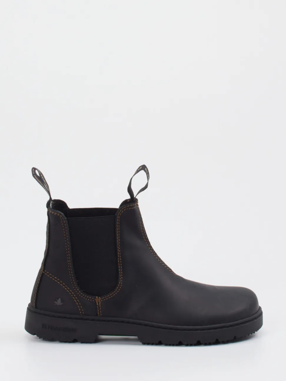 El Naturalista – Chelsea Boots aus Fettleder anthrazit