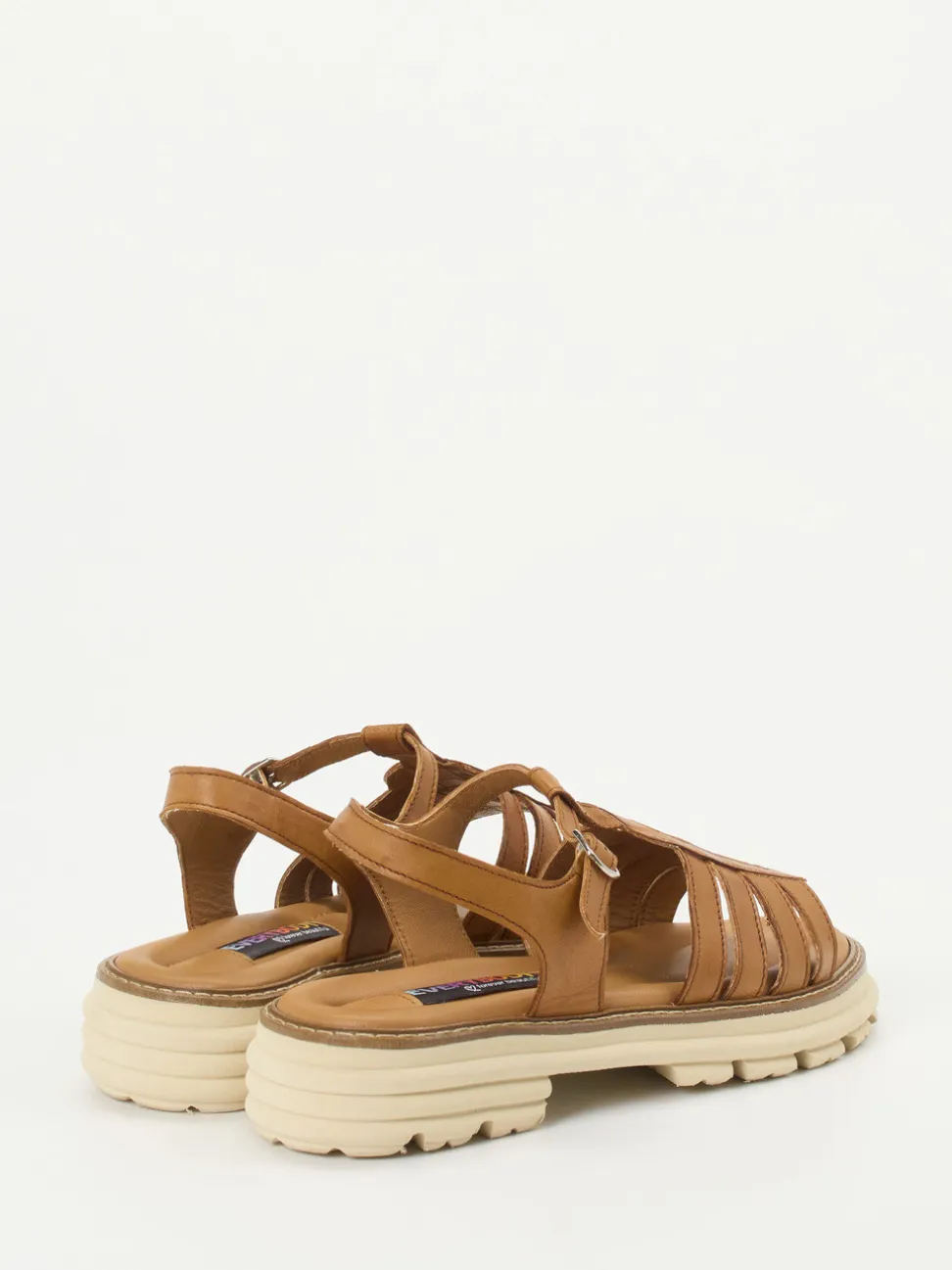 Everybody – Fisherman-Sandale aus Kalbleder cognac