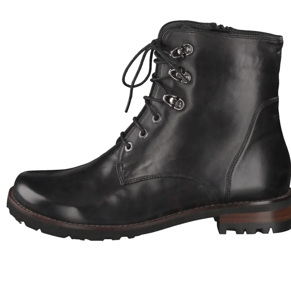 Everybody – Schnürboots aus Lammleder schwarz